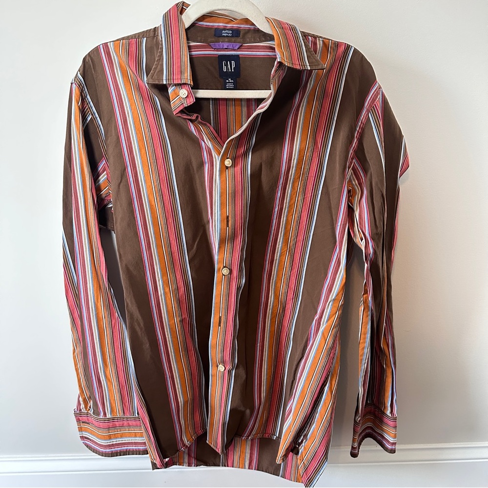 GAP striped button down dress shirt